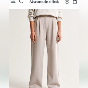 Abercrombie & Fitch Curve Love Trousers in Beige